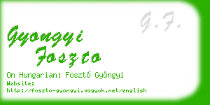 gyongyi foszto business card
